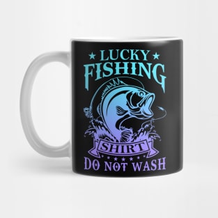 Lucky Fishing Shirt Do Not Wash Vintage Fishing Lover Mug